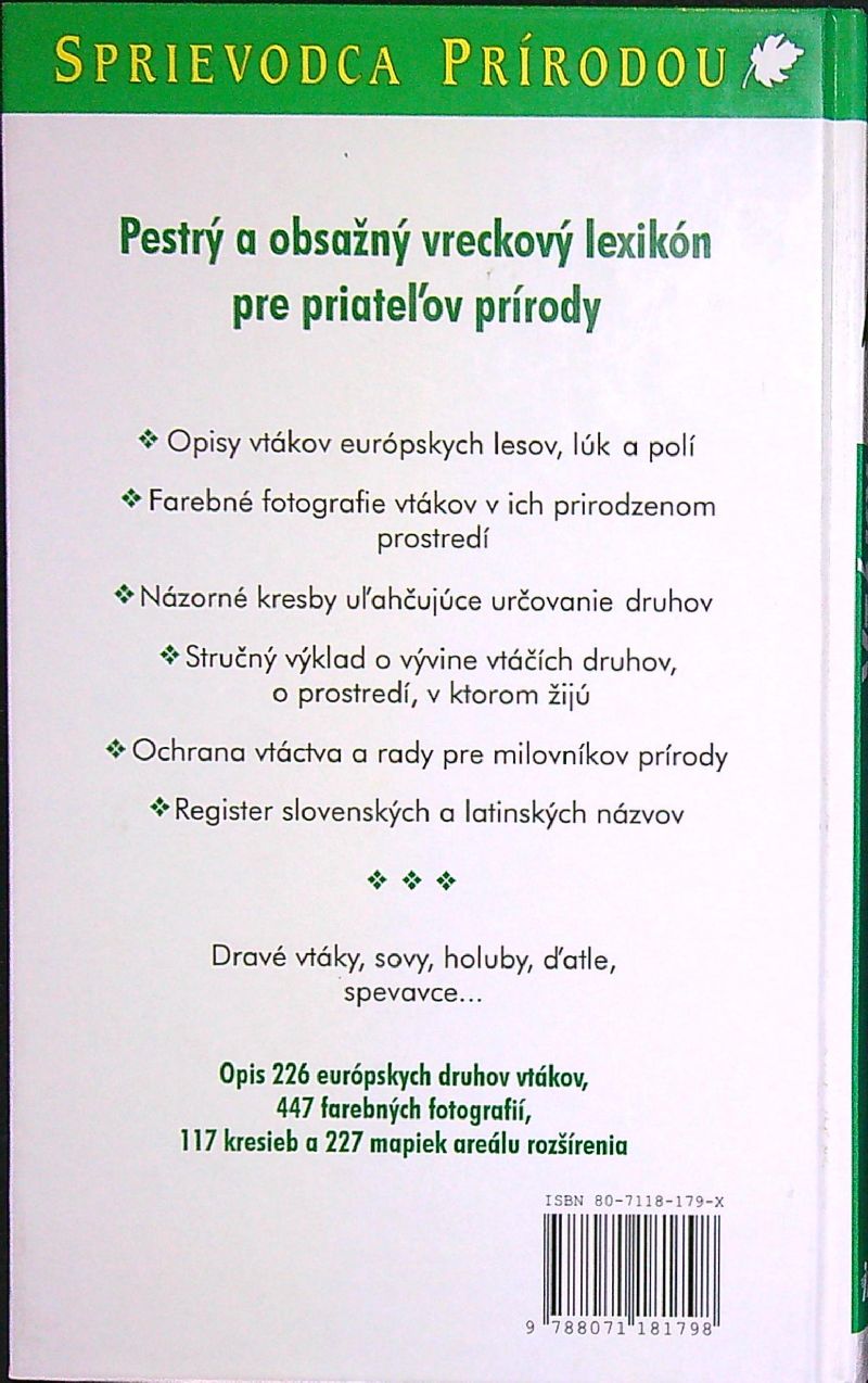 Vtáky lesov, lúk a polí