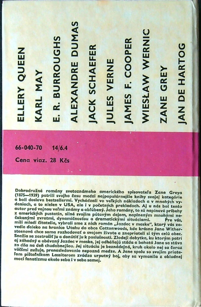 Jazdec v maske 1970