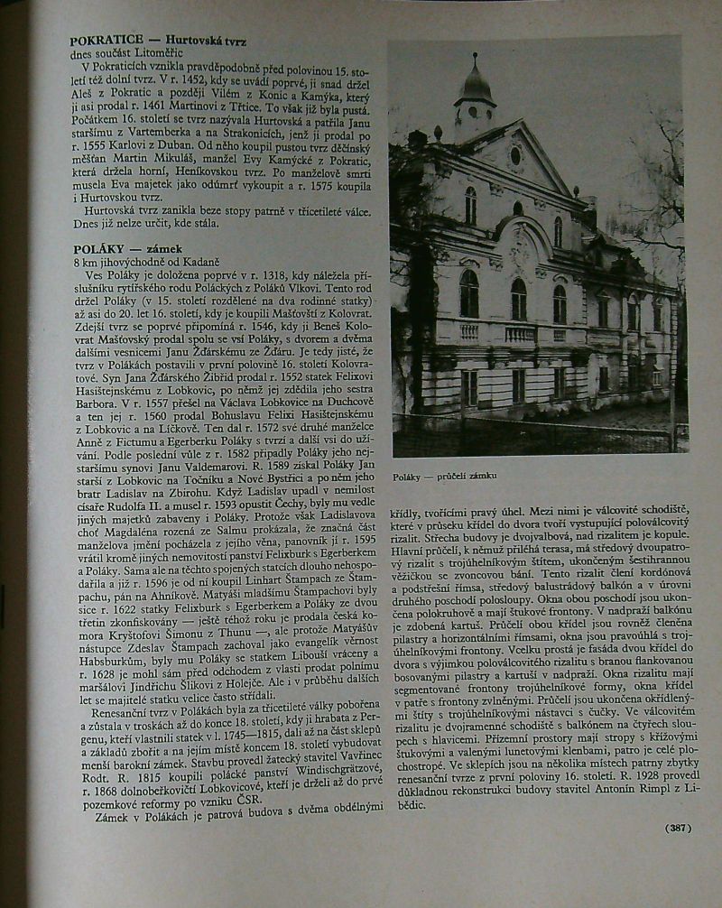 Hrady, zámky a tvrze v Čechách na Moravě a ve Slezsku III.