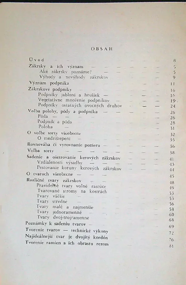 Zákrsky kerové a tvarované