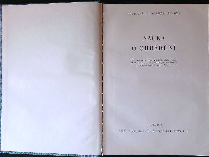 Náuka o obrábění 
