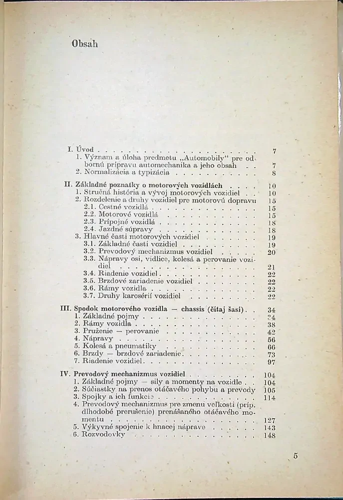 Automobily I., II., III. 