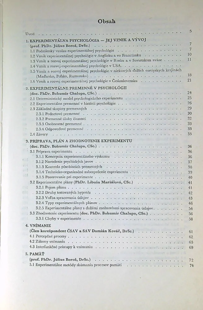 Experimentálna psychológia