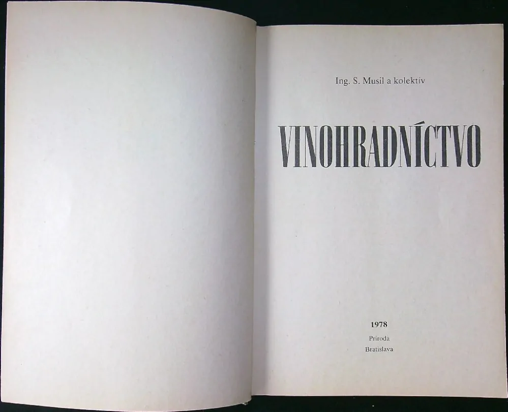 Vinohradníctvo 1978