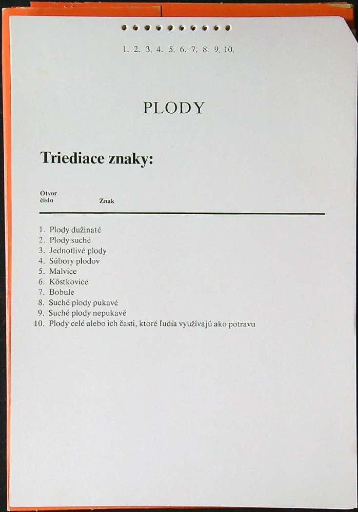 Manipulačný súbor plodov