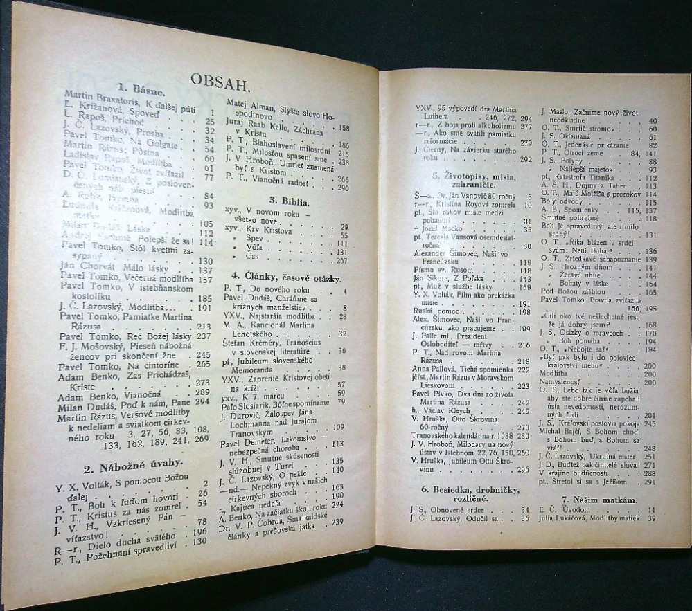 Evanjelický posol zpod Tatier 1937
