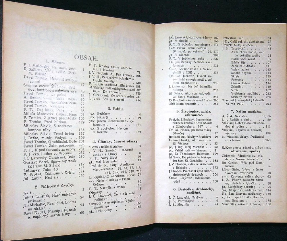 Evanjelický posol zpod Tatier 1938