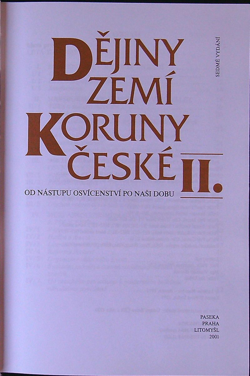 Dějiny zemí koruny české II.