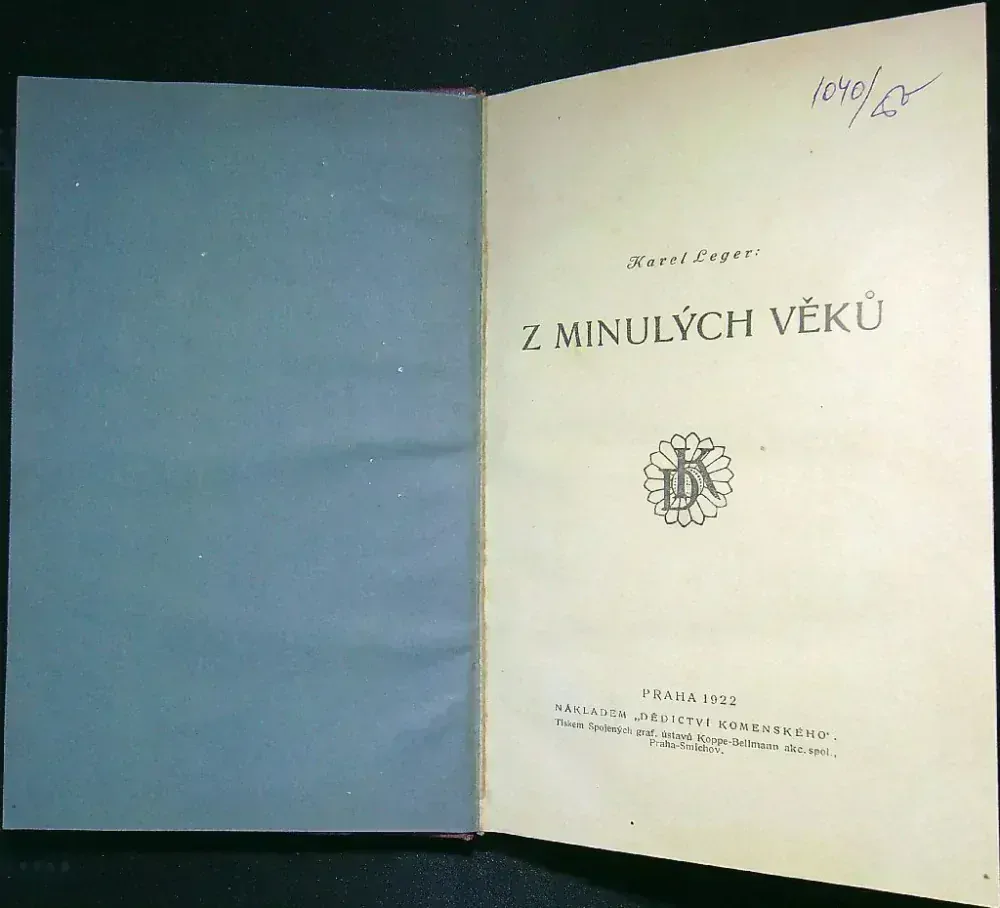 Z minulých věků, V šeru dávných věků