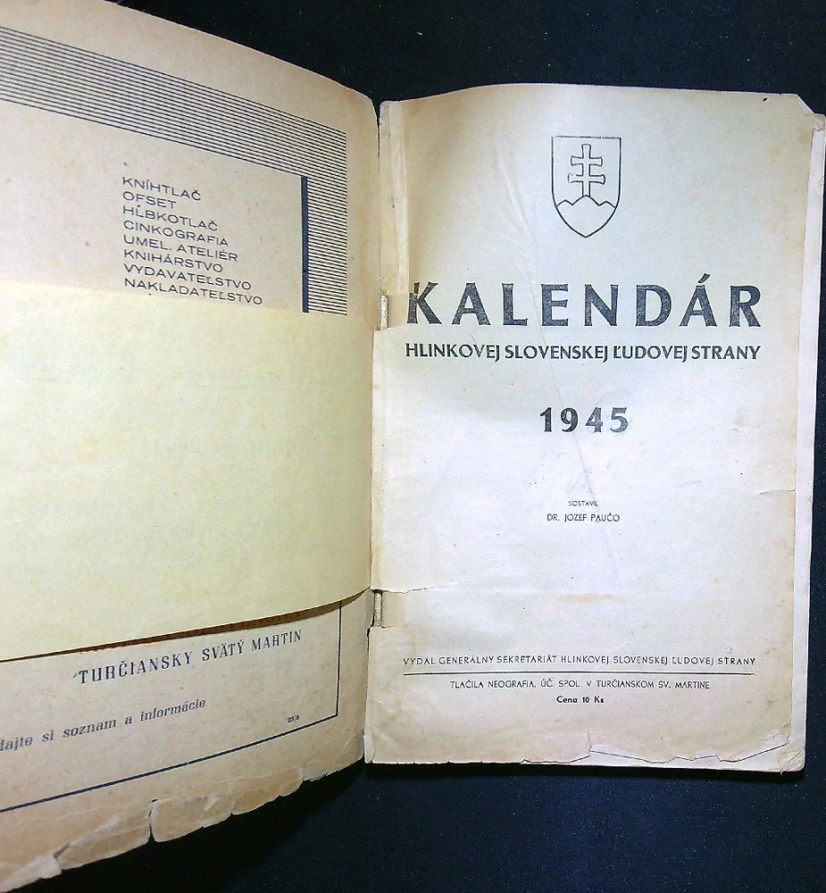Kalendár HSĽS 1945