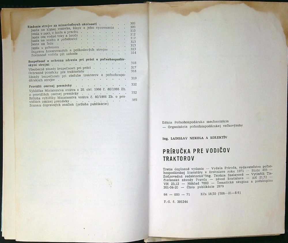 Príručka pre vodičov traktorov