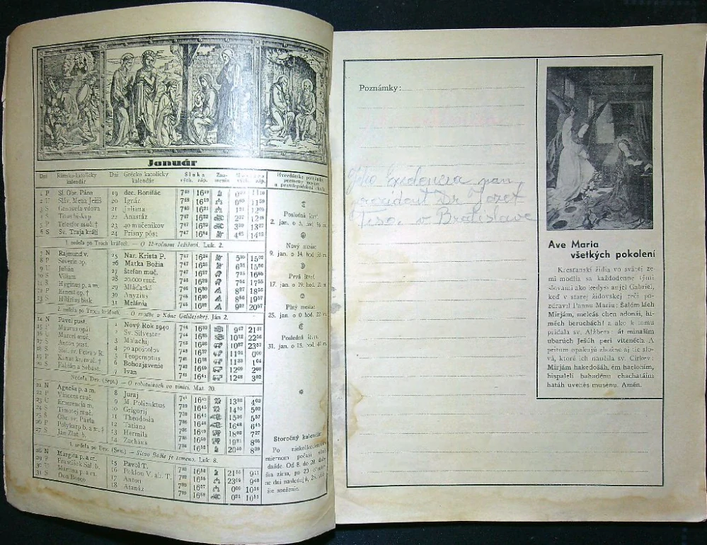 Misionársky kalendár 1940