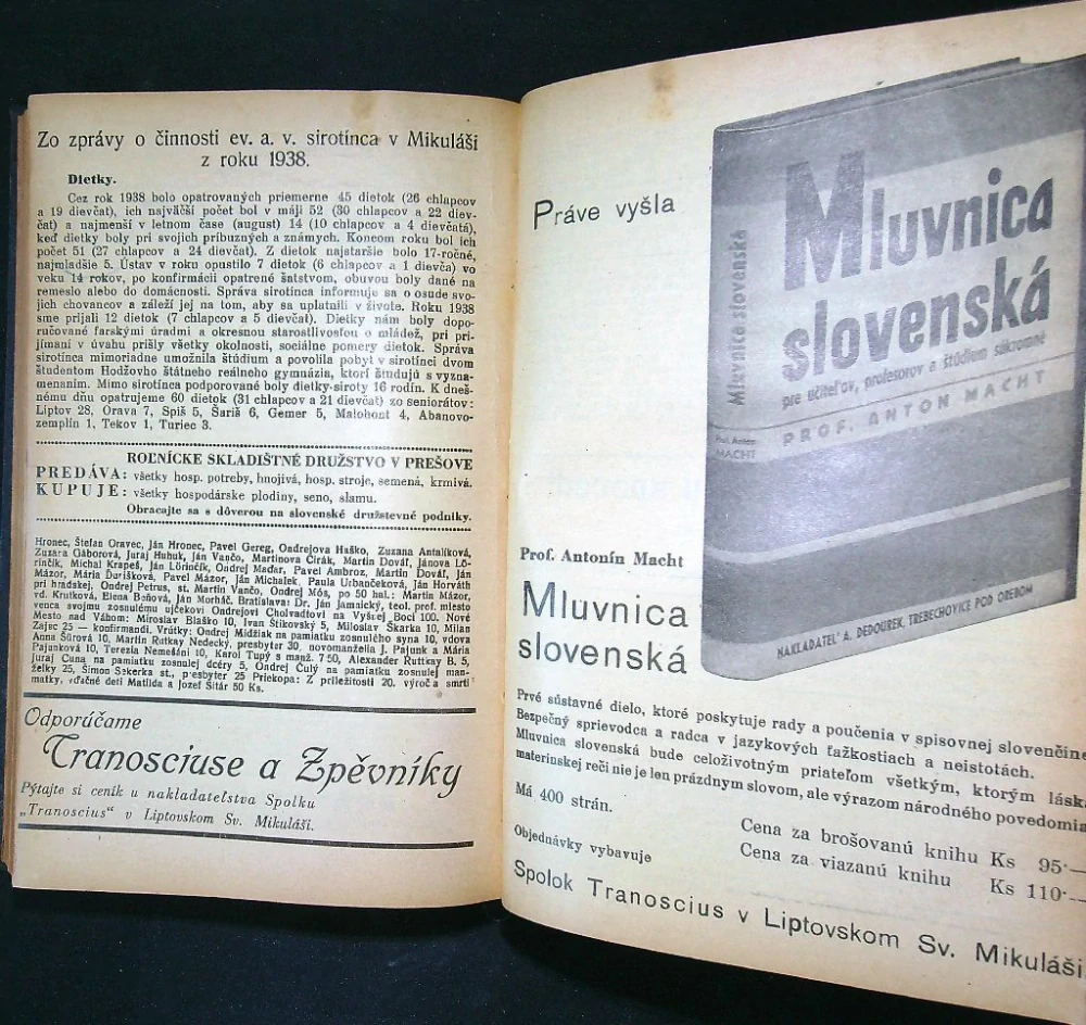 Evanjelický posol zpod Tatier 1939