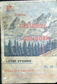 Úradný cestovný poriadok 1942